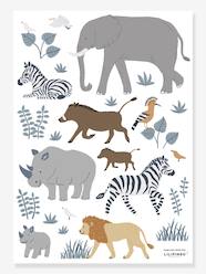 Bedding & Decor-Decoration-Wallpaper & Stickers-Big Five & Co. Jungle Animals, Sticker Sheet by LILIPINSO