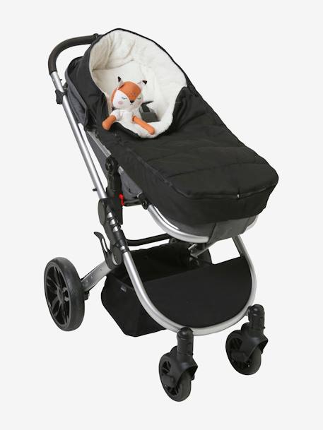 Footmuff for Pushchair in Water-Repellent Fabric Black 
