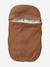 Knitted Footmuff with Polar Fleece Lining, for Car Seat Camel 