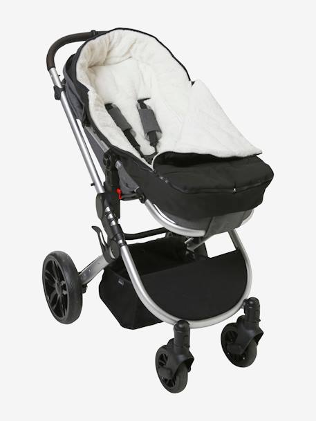 Footmuff for Pushchair in Water-Repellent Fabric Black 