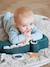 Croco Activity Soft Toy, DONE BY DEER beige+GREEN DARK SOLID WITH DESIGN 