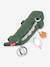 Croco Activity Soft Toy, DONE BY DEER beige+GREEN DARK SOLID WITH DESIGN 