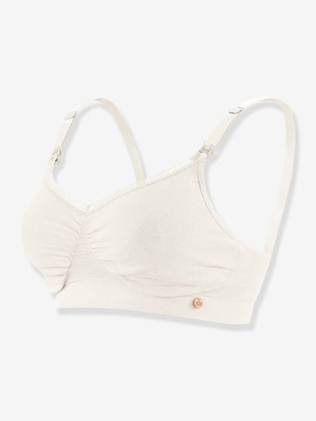 Seamless Bra, Maternity & Nursing Special, Organic by CACHE COEUR WHITE LIGHT SOLID 