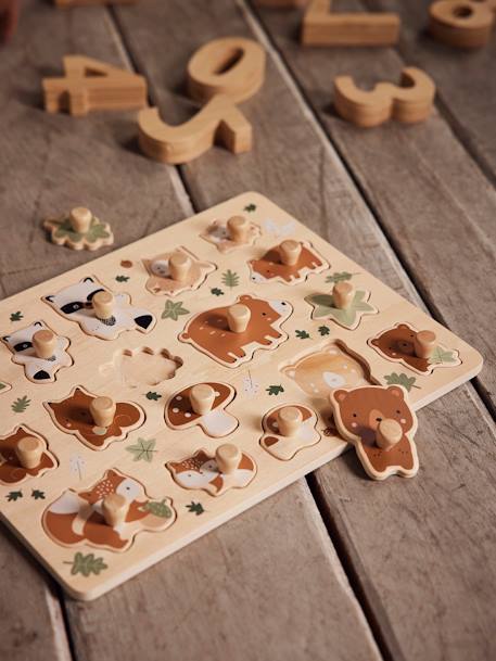 Peg Puzzle, Green Forest Multi 