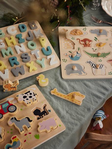 Jungle Peg Puzzle - Wood FSC®100 Certified Multi 
