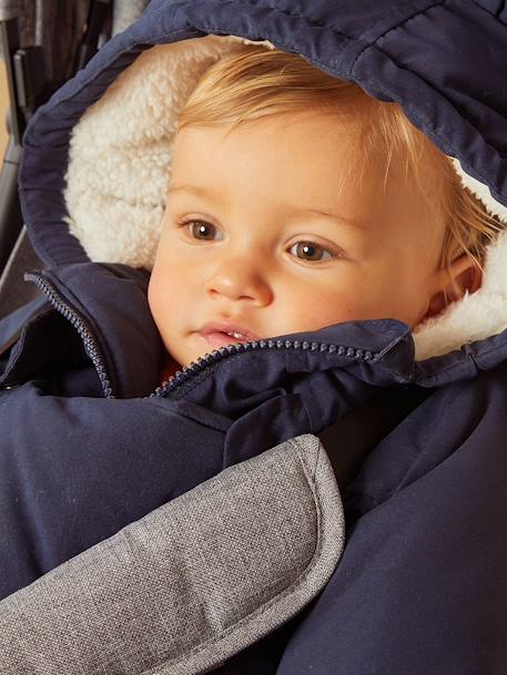 2-in-1 Pramsuit Jacket for Babies Dark Blue 