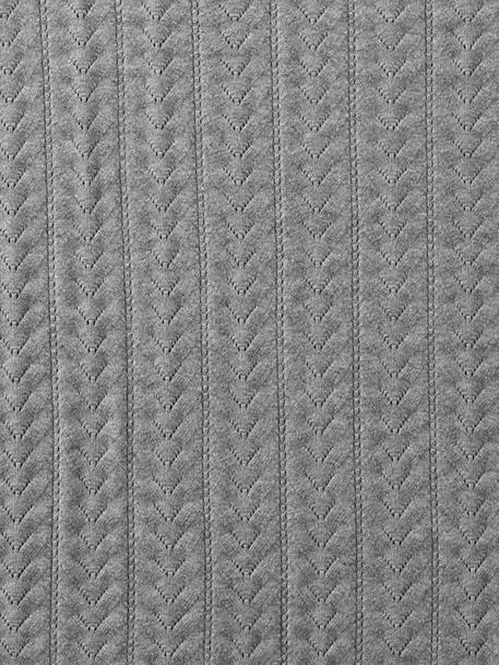 Knit Blanket for Babies Grey 