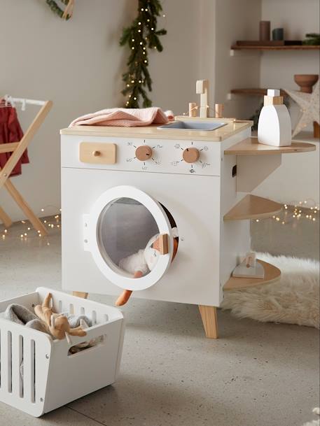 Washing Machine & Iron in Wood - Wood FSC® Certified NO COLOR 