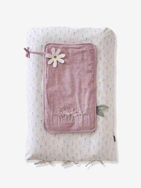Changing Mat, Sweet Provence PURPLE MEDIUM SOLID WITH DESIG 