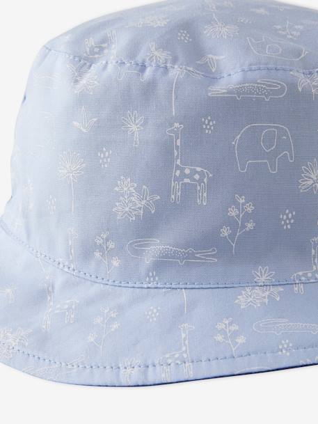 Reversible Animals Bucket Hat for Baby Boys BLUE MEDIUM TWO COLOR/MULTICOL 