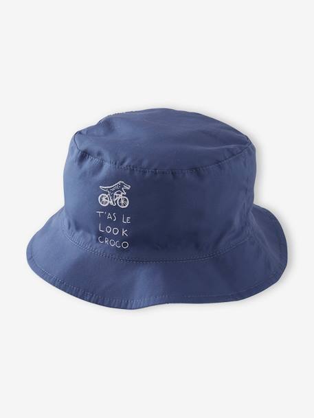 Reversible Animals Bucket Hat for Baby Boys BLUE MEDIUM TWO COLOR/MULTICOL 