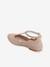 T-Strap Ballet Pumps for Girls Light Pink+White 