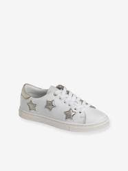 -Leather Trainers with Laces & Zips for Girls