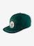 Hut Cap for Boys GREEN DARK SOLID WITH DESIGN 