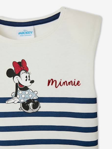 Minnie Mouse T-shirt by Disney®, for Girls BEIGE LIGHT STRIPED 