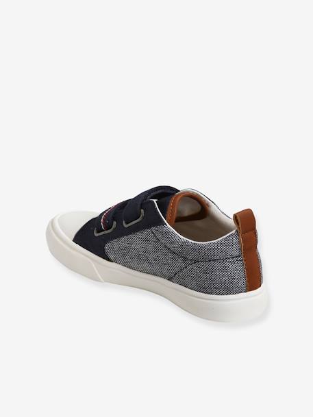 Touch-Fastening Trainers in Fancy Canvas for Boys BLUE DARK TWO COLOR/MULTICOL 