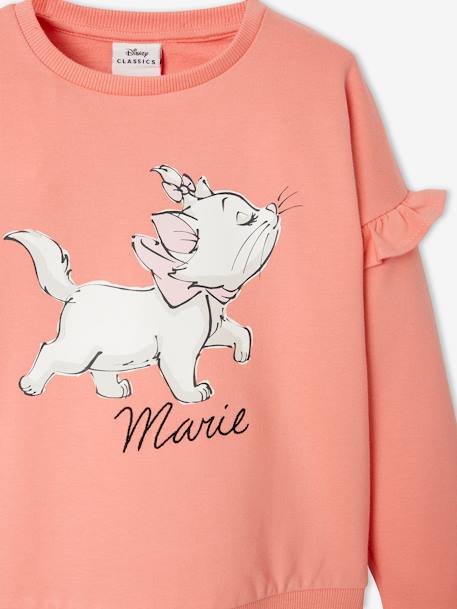 The Aristocats® Sweatshirt with Ruffle for Girls PINK MEDIUM SOLID WITH DESIG 
