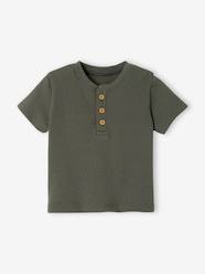 Baby-T-shirts & Roll Neck T-Shirts-T-Shirts-Honeycomb Grandad-Style T-Shirt for Babies