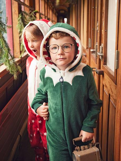Elf Onesie for Boys Green 