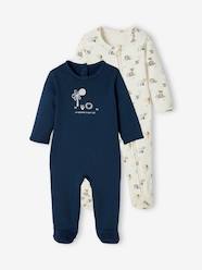 Baby-Pack of 2 Fleece Sleepsuits for Babies