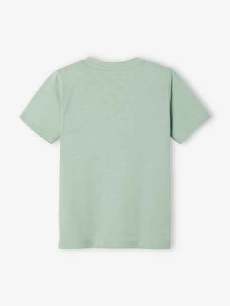 T-Shirt with Message for Boys BLUE MEDIUM SOLID WITH DESIGN+mint green+night blue+ORANGE MEDIUM SOLID WITH DESIG+royal blue+sage green+white+yellow 