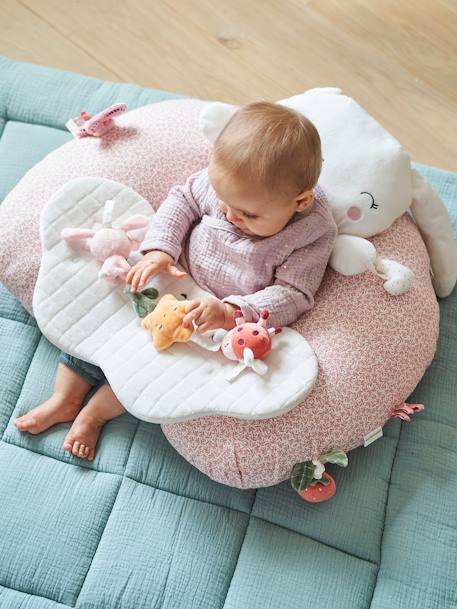 Cushion for Babies, Designed for Discovery Pink World+Tanzania 