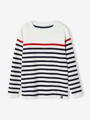 Boys-Cardigans, Jumpers & Sweatshirts-Jumpers-Sailor-Style Striped Jumper for Boys