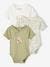 Pack of 3 Long Sleeve Jungle Bodysuits for Newborn Babies GREEN MEDIUM 2 COLOR/MULTICOLR 