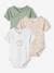 Pack of 3 Short Sleeve Flowers Bodysuits for Newborn Babies GREEN LIGHT 2 COLOR/MULTICOLOR 