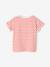 Striped T-Shirt, Sequinned Heart, for Girls WHITE MEDIUM STRIPED 