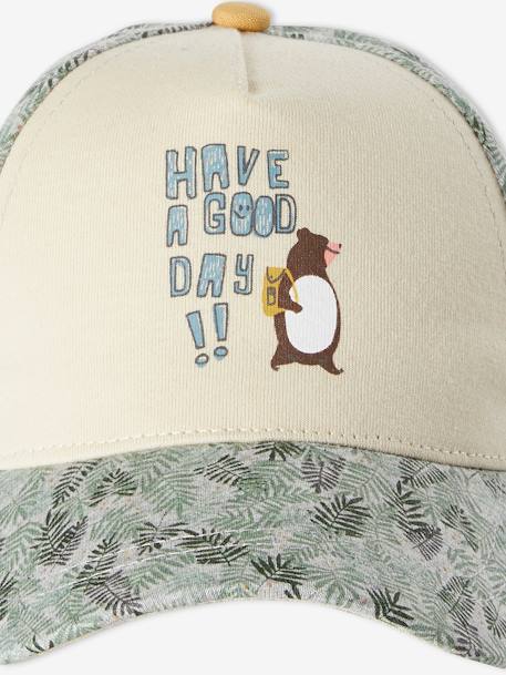 'Jungle' Cap for Baby Boys GREY LIGHT ALL OVER PRINTED 