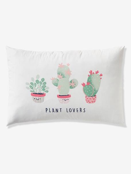 Duvet Cover + Pillowcase Set for Children, Cactus WHITE LIGHT ALL OVER PRINTED 