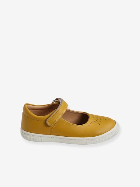 Ballet Pumps for Girls, Designed for Autonomy YELLOW DARK SOLID 