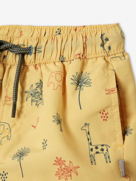 Jungle Swim Shorts for Baby Boys YELLOW LIGHT ALL OVER PRINTED 