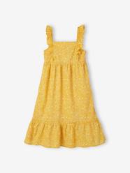 Long Dress with Ruffled Straps for Girls