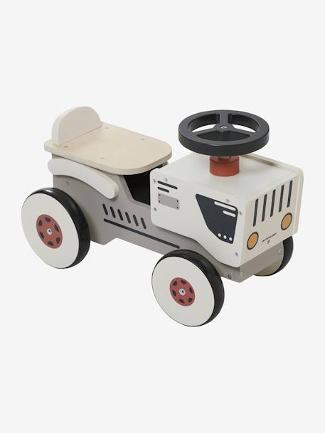 Tractor Ride-On in FSC® Wood GREY LIGHT SOLID 