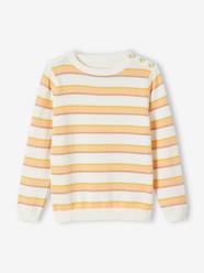 Girls-Top with Iridescent Stripes, for Girls