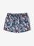 Tropical Swim Shorts, for Girls BLUE MEDIUM ALL OVER PRINTED 