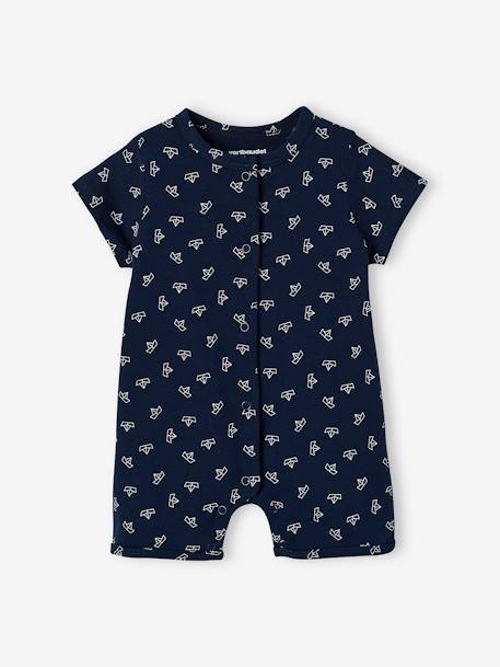 Pack of 2 Playsuit Pyjamas for Baby Boys WHITE LIGHT TWO COLOR/MULTICOL 