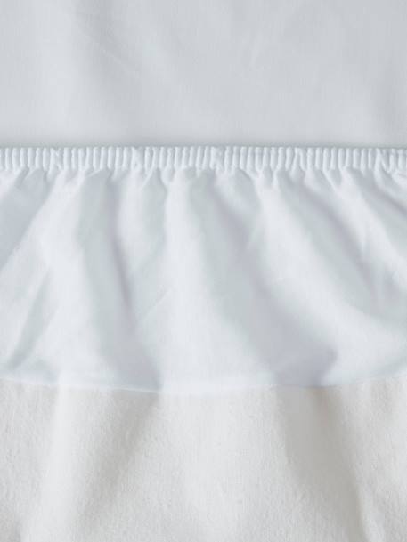Waterproof Mattress Protector in Fleece, Organic Collection White 