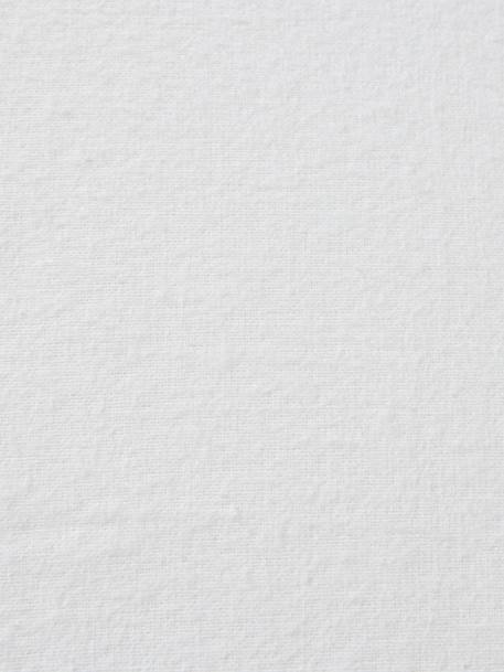 Waterproof Mattress Protector in Fleece, Organic Collection White 