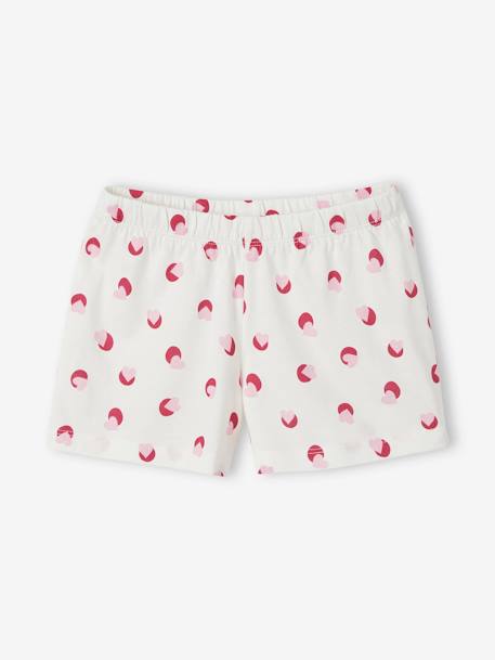 Pack of 2 Pyjamas for Girls WHITE LIGHT SOLID WITH DESIGN 