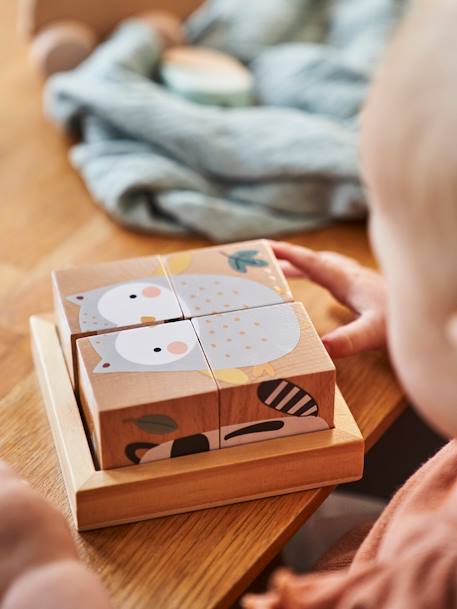 Enchanted Forest 4 Cube Puzzle in FSC® Certified Wood Multi 