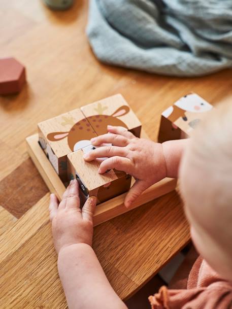 Enchanted Forest 4 Cube Puzzle in FSC® Certified Wood Multi 