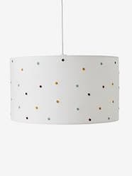 Hanging Lampshade with Embroidered Dots
