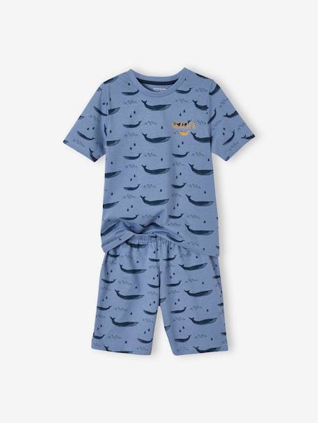 Pack of 2 Whale Pyjamas for Boys YELLOW MEDIUM SOLID WTH DESIGN 