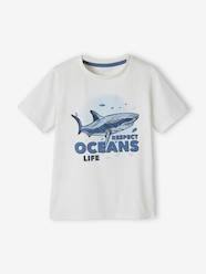 Boys-Tops-Organic T-Shirt with Animal Motif for Boys