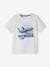 Organic T-Shirt with Animal Motif for Boys WHITE LIGHT SOLID WITH DESIGN 