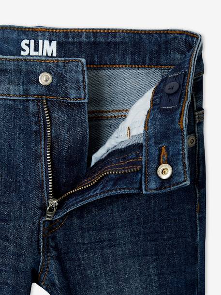 Indestructible Slim Leg 'Waterless' Jeans for Boys BLUE DARK SOLID+stone 