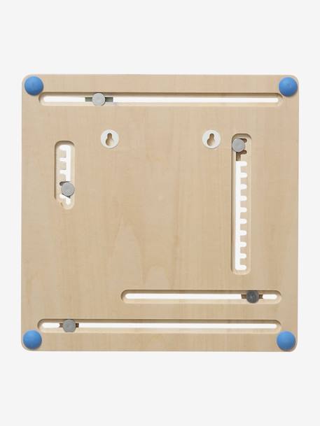 Wooden Calendar Clock - Wood FSC® Certified BEIGE LIGHT SOLID WITH DESIGN 